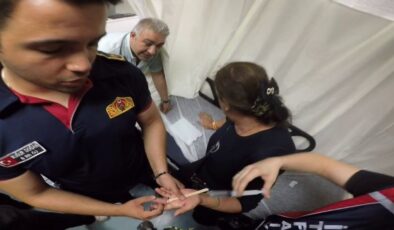 Karabük’te parmağına yüzük sıkışan bayan için gruplar seferber oldu