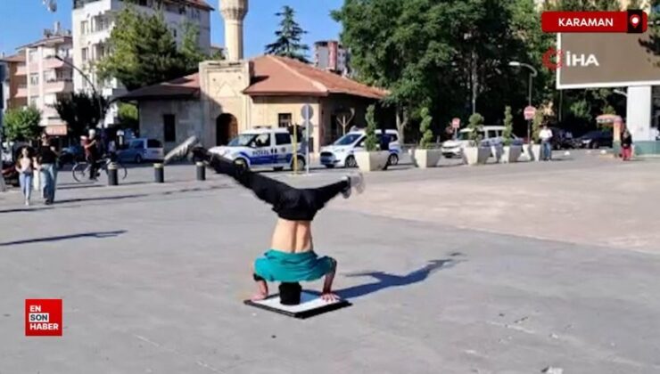 Karaman’da yaptığı dansla ismini rekorlar kitabına yazdırmayı hedefliyor
