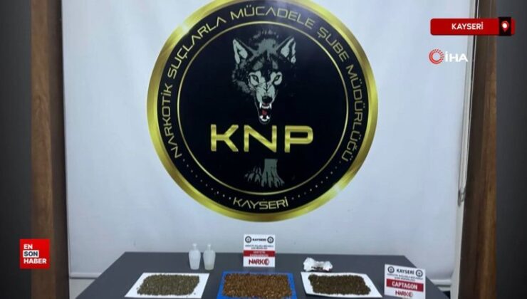 Kayseri’de 1 kilo 161 gram uyuşturucu ele geçirildi