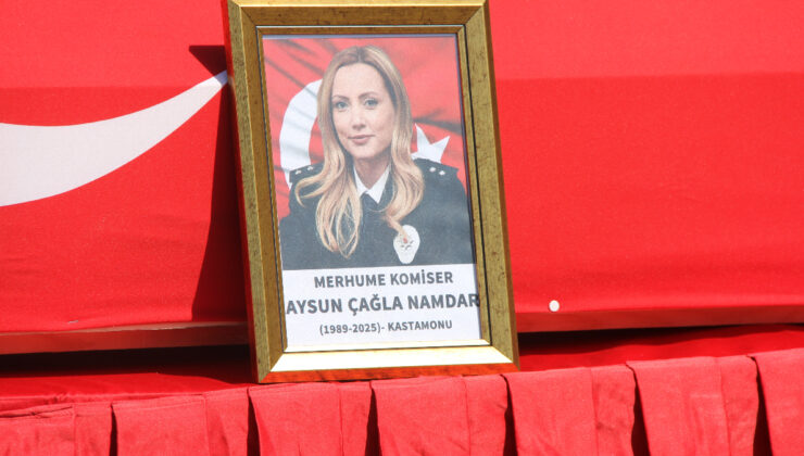 Kayseri’de kazada hayatını kaybeden komiser için merasim