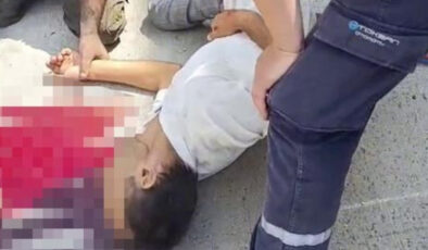 Kocaeli’de tamircileri izleyen sürücünün başı damper kapağına sıkıştı