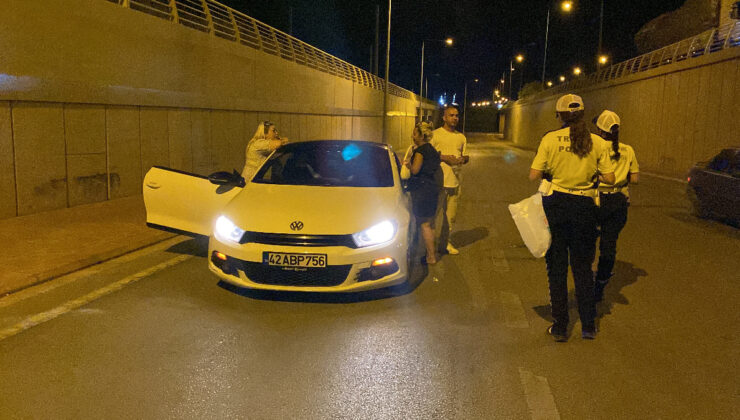 Konya’da alkollü araç sürmekten 2. sefer ehliyetine el konuldu: Polis olacağım