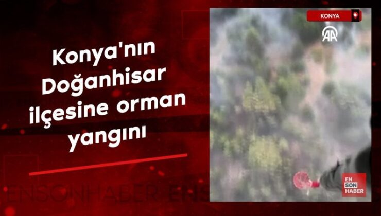 Konya’da çıkan orman yangınına müdahale sürüyor