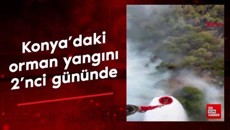 Konya’daki orman yangını 2’nci gününde