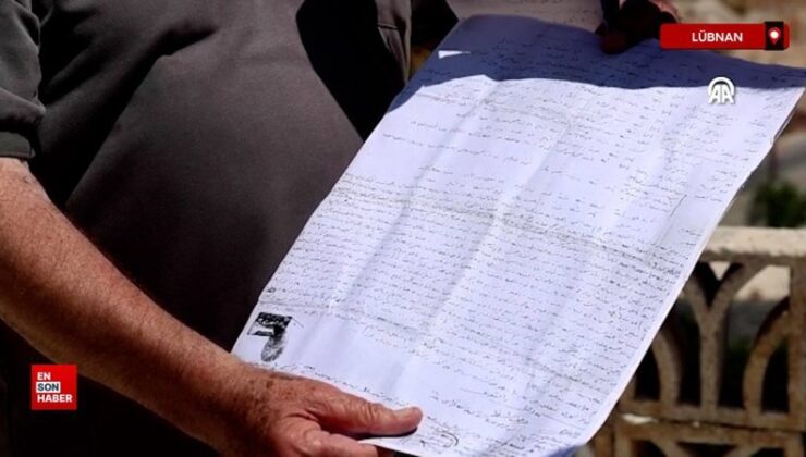 Lübnan Şebaa Çiftlikleri’nde İsrail’e karşı Osmanlı evrakları kanıt oldu