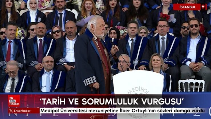 Medipol Üniversitesi mezuniyetine İlber Ortaylı’nın sözleri damga vurdu