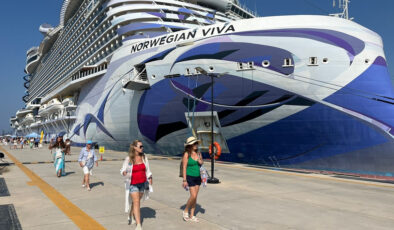 Muğla’ya kruvaziyer akını: 3 binden fazla turist Bodrum’a geldi