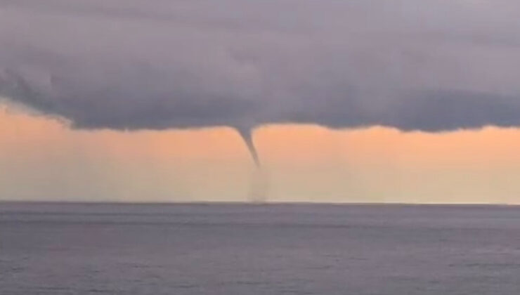 Ordu’da denizde hortum: O anlar cep telefonu kamerasında