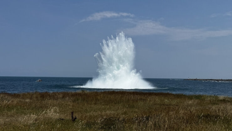 Ordu’nun denizinde bulunan kuşkulu cisim mayın çıktı