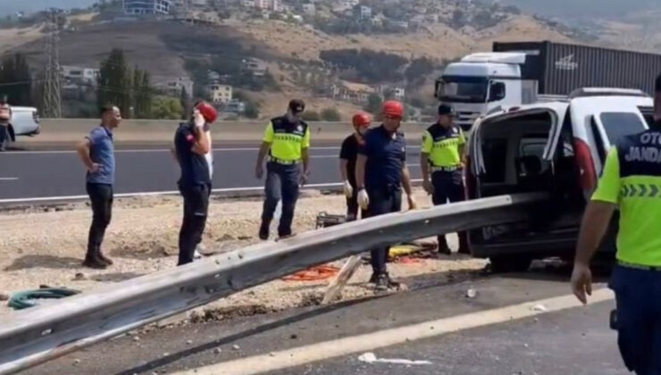 Osmaniye’de araç bariyerlere ok üzere saplandı: 2 meyyit