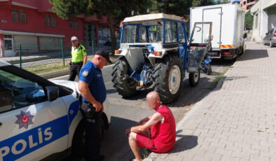 Samsun’da çaldığı traktörle kent çeşidi yapınca yakalanması kaçınılmaz oldu
