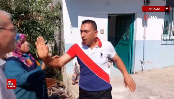 Samsun’da vatandaşın beton duvarla kapattığı yol iş makinesiyle açıldı