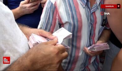 Samsunspor taraftarlarının kombine alımı, Yeşilçam sinema sahnelerini hatırlattı