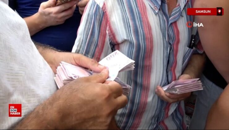 Samsunspor taraftarlarının kombine alımı, Yeşilçam sinema sahnelerini hatırlattı