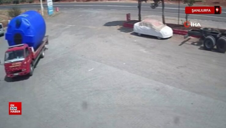 Şanlıurfa’da el frenini çekmeyi unuttu, faciadan dönüldü