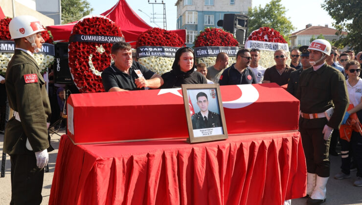 Şehit Üsteğmen Tuğrul Özsu’ya acı veda: Edirne’de son seyahatine uğurlandı