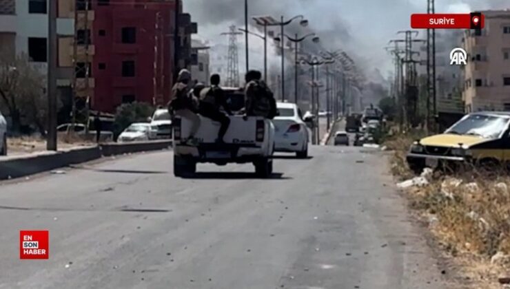 Süveyda’da güvenlik güçleri ile Dürzi kümeler ortasındaki çatışmalar sürüyor