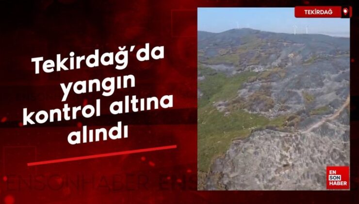 Tekirdağ’da yangın denetim altına alındı