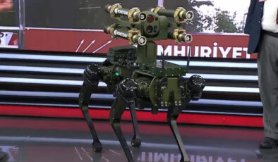 Türkiye’nin birinci füze atan robot köpeği KOZ, tv100’de tanıtıldı