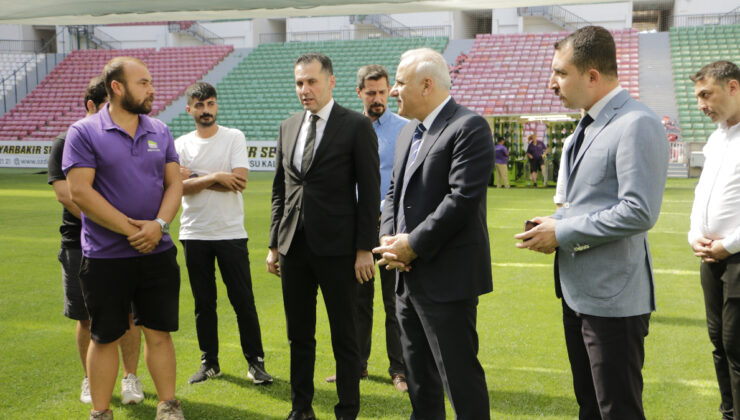 Vali Murat Zorluoğlu, Diyarbakır Stadyumu’nu inceledi
