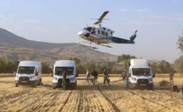 Van semalarında enerjiyi kesmeden şiddetli misyon: TEİAŞ grubu helikopterle bakım yaptı
