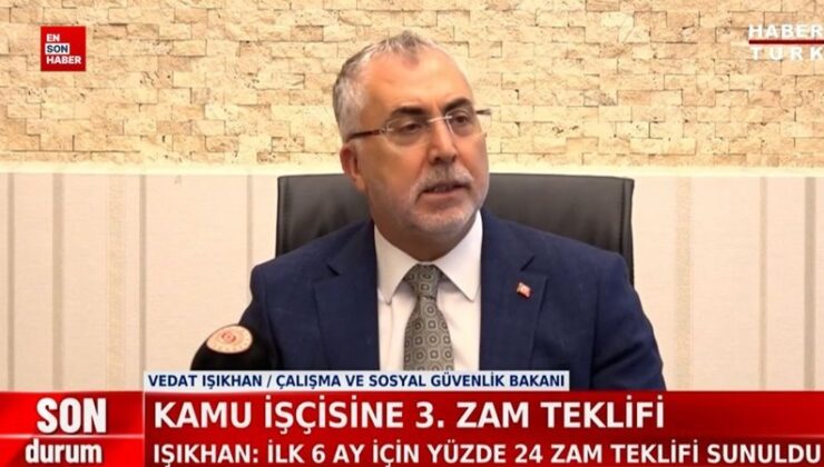 Vedat Işıkhan: Birinci 6 ay için yüzde 24 artırım teklifi sunuldu