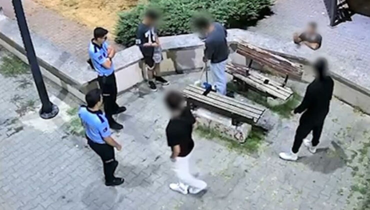 Yalova’da zabıta grupları gençlere çekirdek kabuklarını temizletti