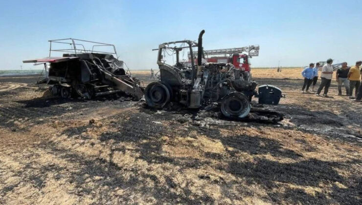 Aksaray’da balya makinesi alev aldı