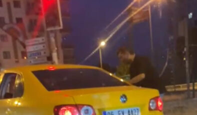 Ankara’da araçta bulunan bayanı tekmeleyerek darbetti