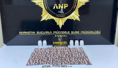 Aydın’da 75 yaşındaki kişinin konutundan yüzlerce uyuşturucu hap çıktı