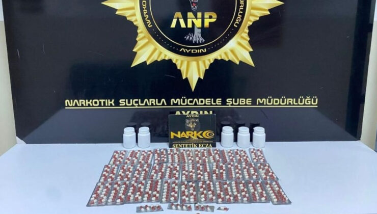 Aydın’da 75 yaşındaki kişinin konutundan yüzlerce uyuşturucu hap çıktı