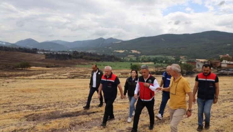 Bilecik’te yangın bölgesinde çalışmalar devam ediyor