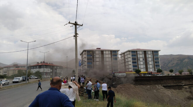 Bitlis’te doğalgaz çizgisinde patlama