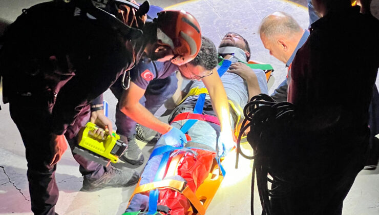 Burdur’da baraj kenarında alkol alırken 4 metre yükseklikten düştü: Ayağı kırıldı