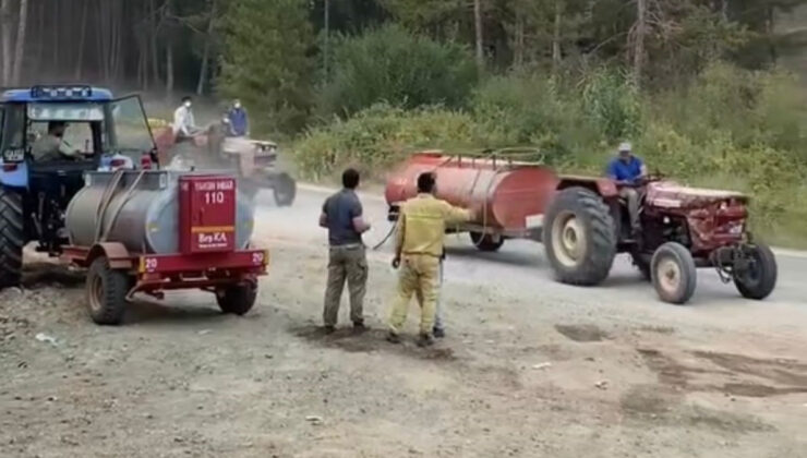 Bursa yangınında duygulandıran manzaralar