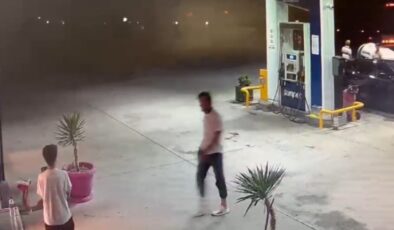 Bursa yangınında gözaltına alınan FETÖ’cünün akaryakıt aldığı anlar