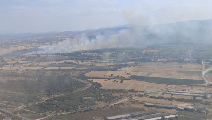 Çanakkale’de tarım toprağında yangın paniği