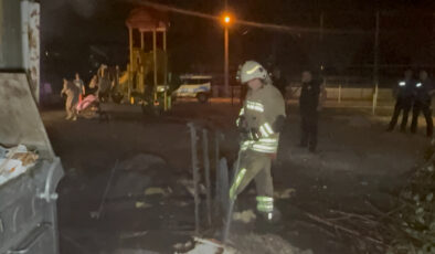 Düzce’deki anız yangını 20 bin nüfuslu mahalleyi elektriksiz bıraktı