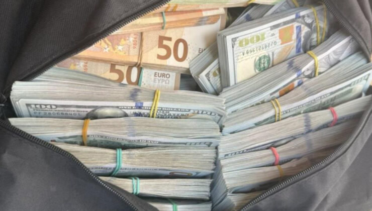 Edirne hududunda çanta dolusu dolar, euro ve altın yakalandı
