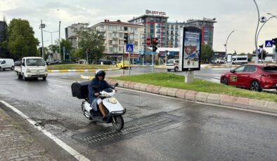Edirne’de sağanak, sıcak havayı kırdı