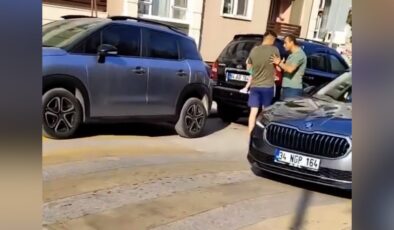 Eskişehir’de trafikte reaksiyon çeken tartışma: Kucağında bebeği olan adamın üzerine yürüdü