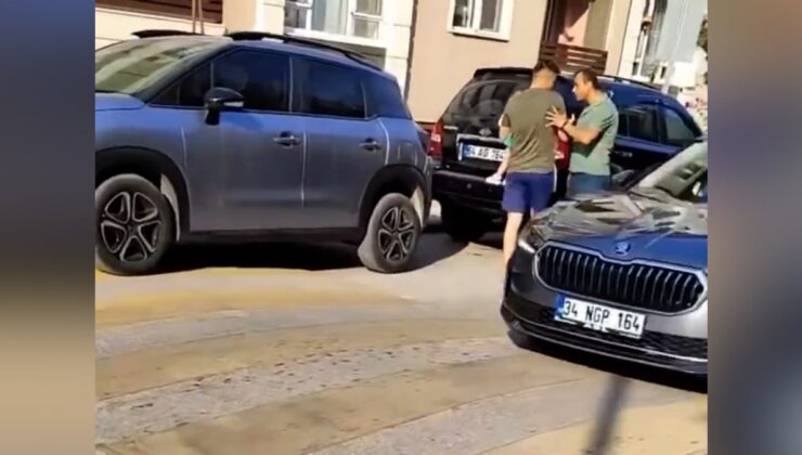 Eskişehir’de trafikte reaksiyon çeken tartışma: Kucağında bebeği olan adamın üzerine yürüdü