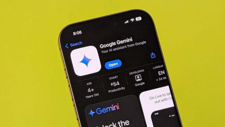 Google Gemini uygulaması aylık 450 milyon etkin kullanıcı sayısına ulaştı