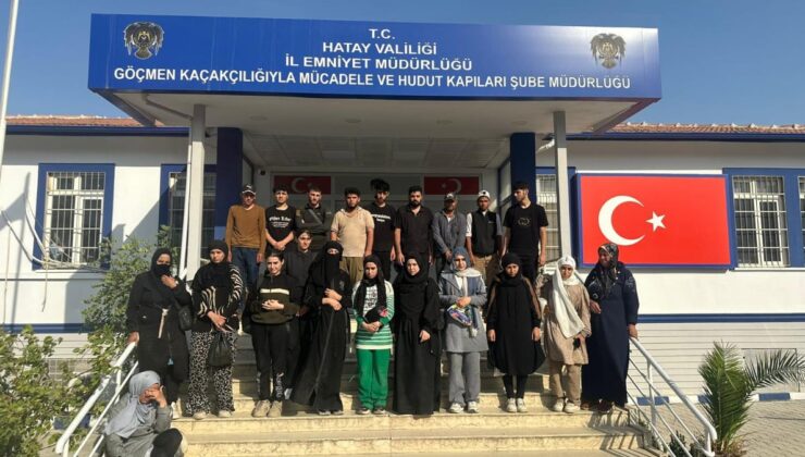 Hatay’da 24 sistemsiz göçmen ve 1 organizatör yakalandı