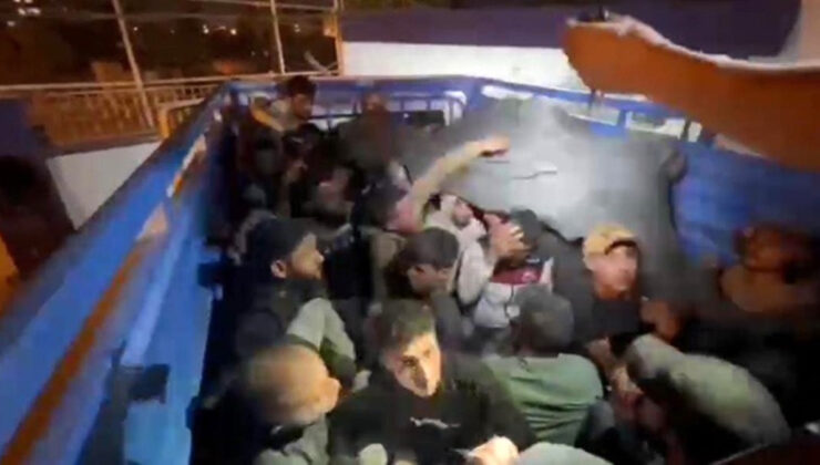 Hatay’da göçmen operasyonu: Fileyle kapatılan kamyonet kasasında yakalandılar