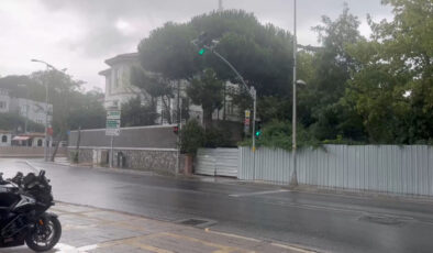 İstanbul’da beklenen yağmur başladı