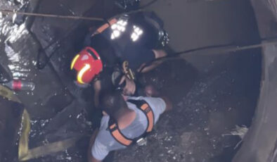 İstanbul’da hırsızlık için indiği kuyuda mahsur kaldı