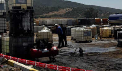 İzmir’de kaçak akaryakıt toplama alanında patlama meydana geldi