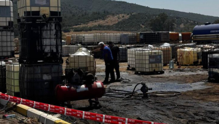 İzmir’de kaçak akaryakıt toplama alanında patlama meydana geldi