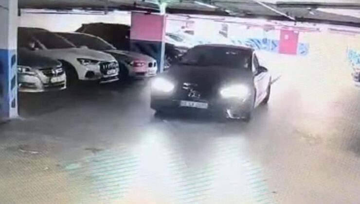 İzmir’de vale, müşterinin 7 milyonluk arabasıyla kaza yaptı